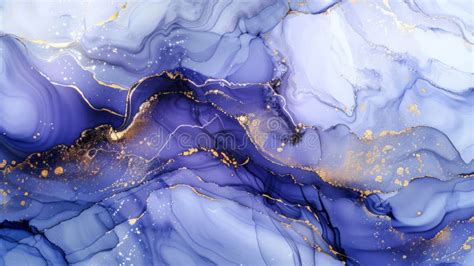 Natural Luxury Abstract Fluid Art Painting In Alcohol Ink Technique