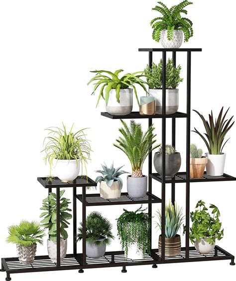 Soporte De Metal Para Plantas Niveles Multifuncional Para Plantas