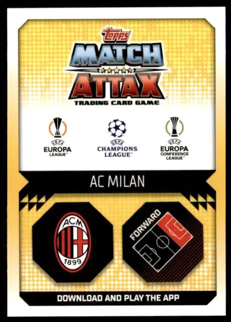 Topps Match Attax Rafael Leao Ac Milan No