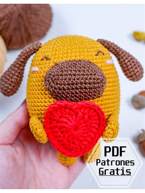 Perro San Valentin Amigurumi Pdf Patrón Gratis Lovelycraft