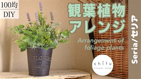 【100均diy】セリアのフェイクグリーンで観葉植物アレンジメントornamental Plant Arrangement With