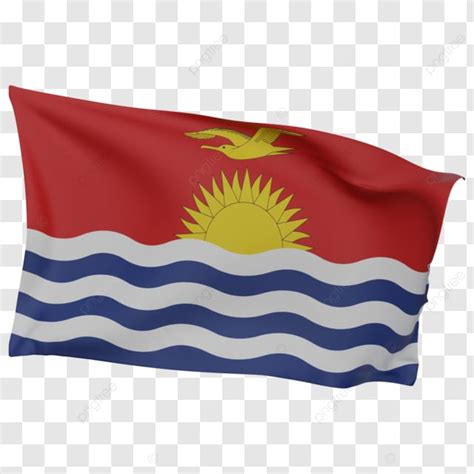 Kiribati Flag Waving Kiribati Flag Waving With Pole Transparent