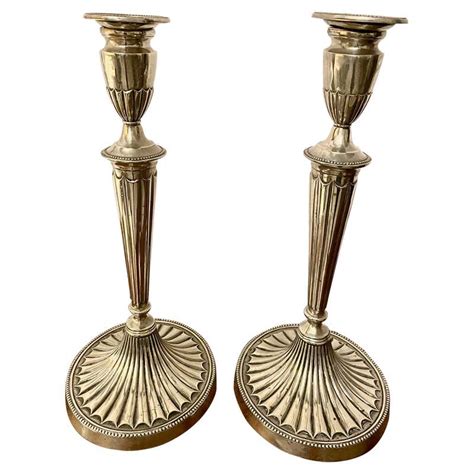 Fantastic Quality Antique Edwardian Brass Candlesticks At 1stdibs