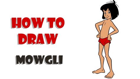 How To Draw Mowgli From The Jungle Book Step By Step Drawing Tutorial ...