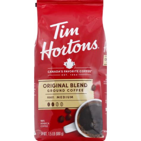 Tim Hortons Coffee Ground Medium Roast Original Blend King Kullen