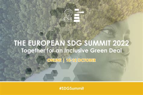 European SDG Summit 10 12 10 22 Together For An Inclusive Green Deal