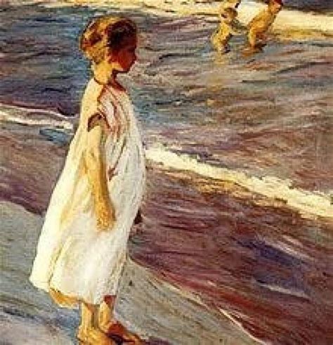 Girl On The Beach Joaqu N Sorolla Wikiart Org