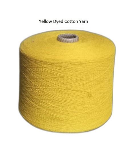 Ring Spun 1 Ply Yellow Dyed Cotton Yarn Count 30 At Rs 200 Kg In New