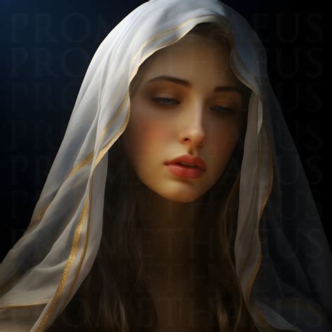 Blessed Virgin Mary Portrait Art Digital Download Mother Mary Etsy