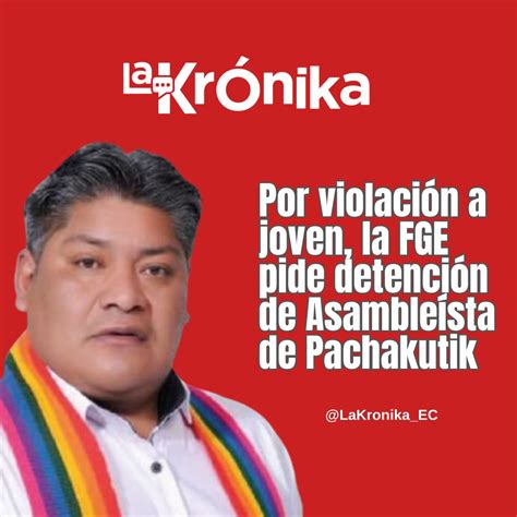 La Krónika EC on Twitter ULTIMOMINUTO Fue detenido la tarde del