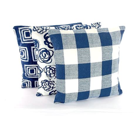 Navy Blue Throw Pillow Covers Blue Decorative Cushion Accent - Etsy