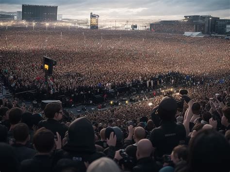 Premium Photo | Crowd on stage music festival