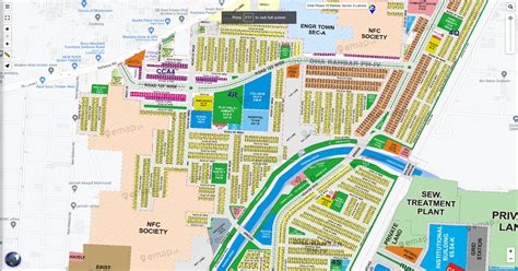 Dha Rahbar Sector Lahore New Map Hd Emap Pk