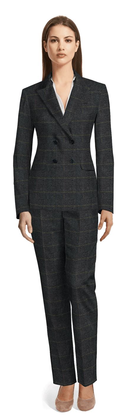 Women S Tweed Double Breasted Suits Sumissura