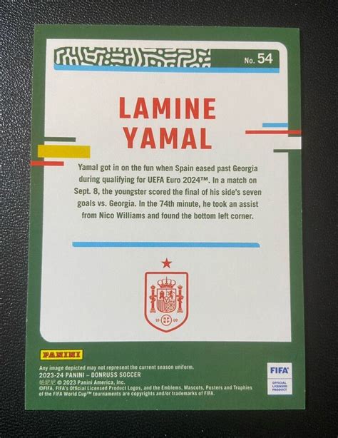 Panini Donruss Fifa Lamine Yamal Rookie Gold Barcelona Rc