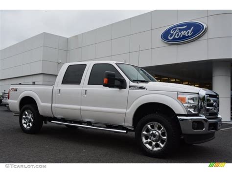 2016 White Platinum Metallic Ford F250 Super Duty Lariat Crew Cab 4x4