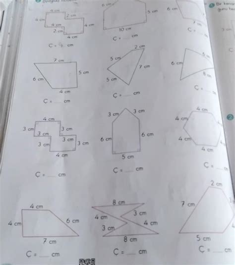 A A Daki Modellenen D Zlemsel Ekillerin Evre Uzunluklar N Bulunuz