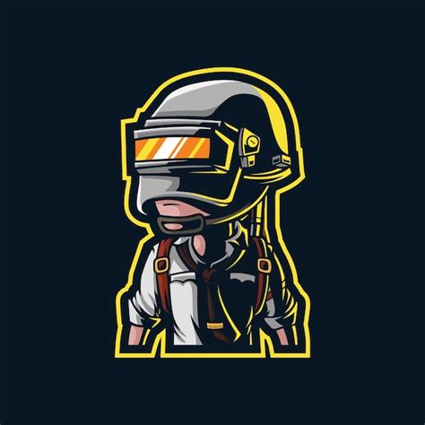 Premium Vector | Pubg mascot logo design