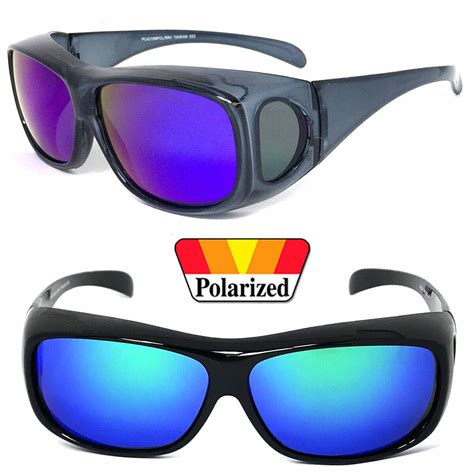 1 Or 2 Pairs FIT OVER Sunglasses Polarized Lens Cover Rx Glasses UV