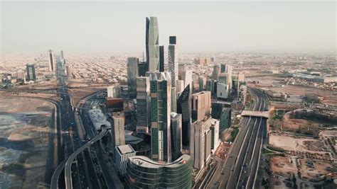 Drone Photography Of King Abdullah Financial District Kafd In Riyadh