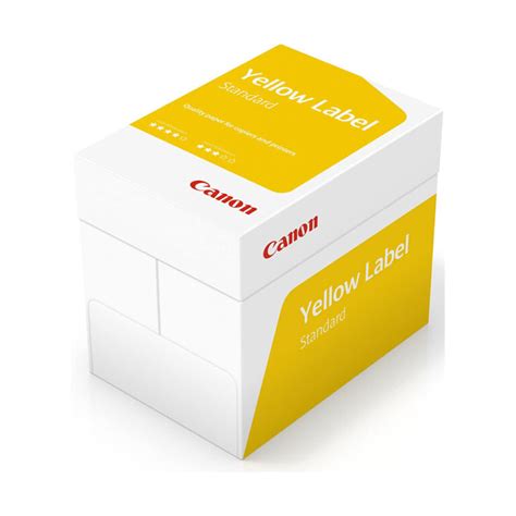 Canon Yellow A4 White Printer Paper 80gsm Ream 500 Sheets Office Point