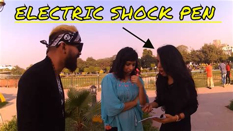 Electric Shock Pen Prank On Girls Pranks In India Funny Video