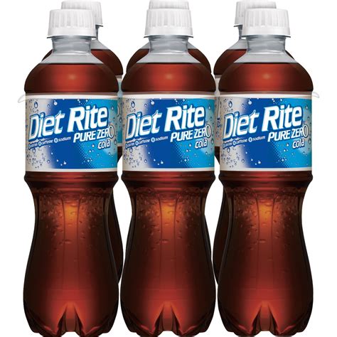 Diet Rite Pure Zero Soda 05 L 6 Count