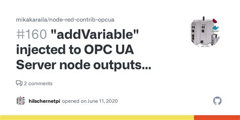 Addvariable Injected To Opc Ua Server Node Outputs Error Issue