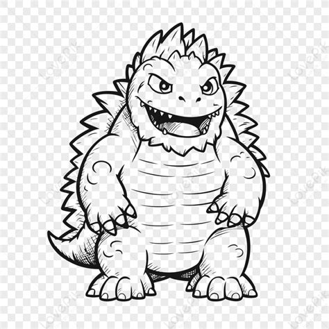 Godzilla Printable Coloring Pages Outline Sketch Drawing, 49% OFF