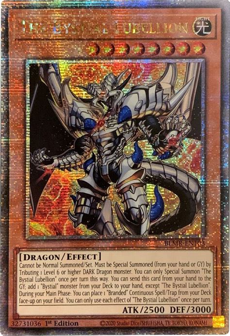 The Bystial Lubellion Quarter Century Secret Rare Battles Of Legend