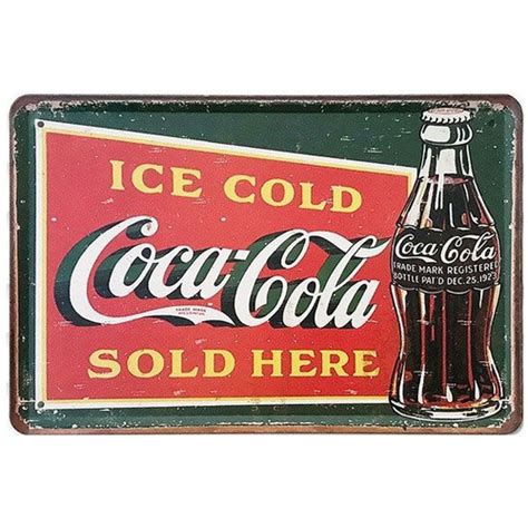 Placa Decorativa em Metal coca cola ice cold Vintage Retrô no Shoptime