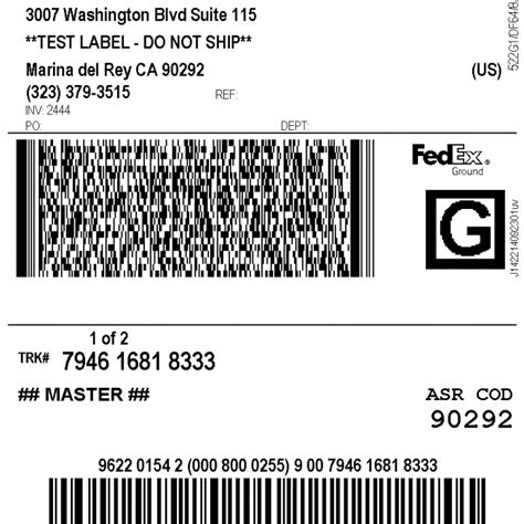 Fedex Printable Label