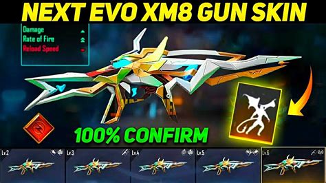 Next Evo Gun Skin New Evolution Xm Gun Skin In Free Fire Free Fire