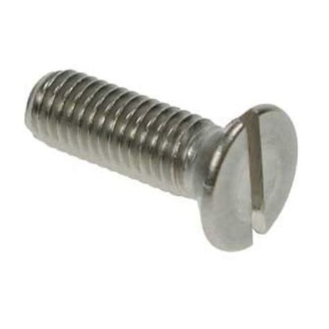 Slotted Countersunk Machine Screws Stainless Steel Grade 316 A4