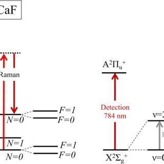 Relevant Energy Levels For The QSNET Atomic Clocks The Wavelengths And