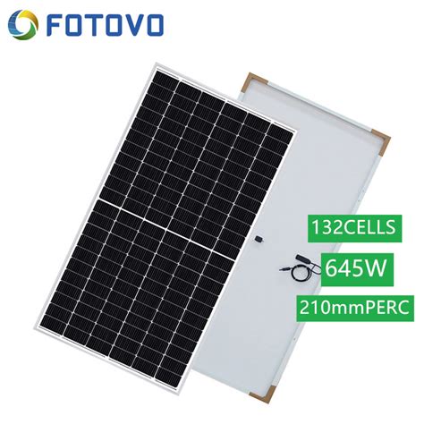 W Perc Monofacial Half Cell Cut Pv Solar Power Panel Module China