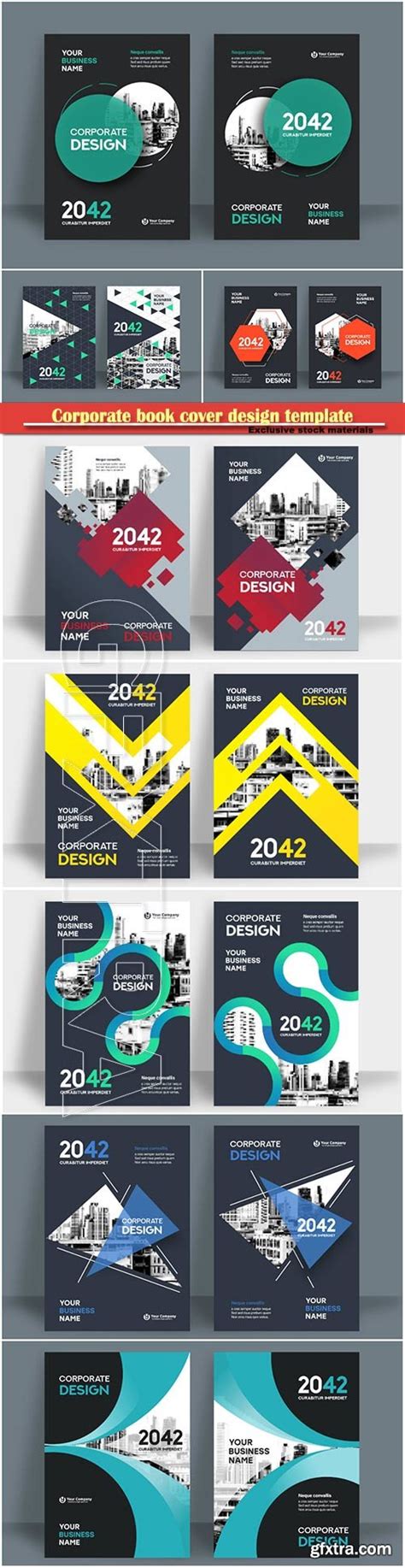 Corporate Book Cover Design Template Business Vector Flyer GFxtra