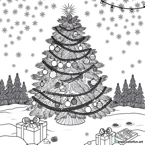 Coloriage D Un Sapin De No L D Cor T L Charger Ou Imprimer