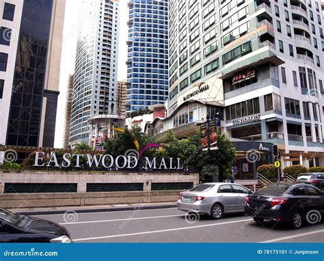 Rows of Cafes and Restaurants As Well As Site Attractions at the Eastwood City Editorial Photo ...