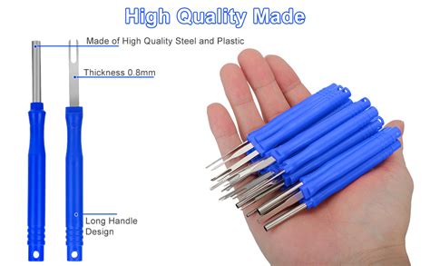 Linkstyle 21pcs Terminal Removal Tool Kit Upgraded Blue Pin Removal