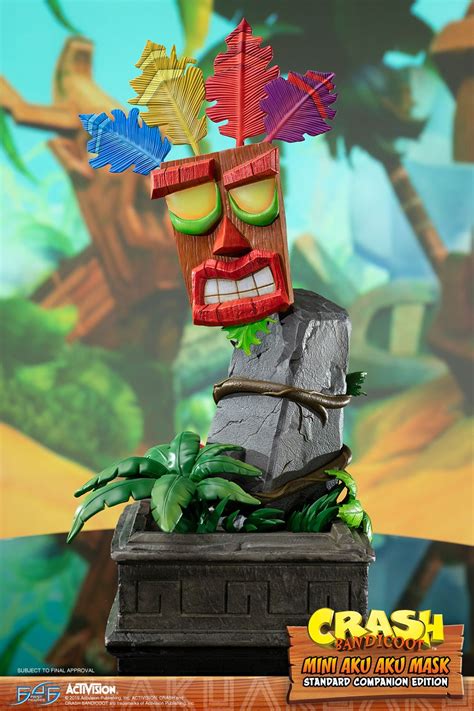 Crash Bandicoot Mini Aku Aku Mask 16 Inch Tall Resin Statue By