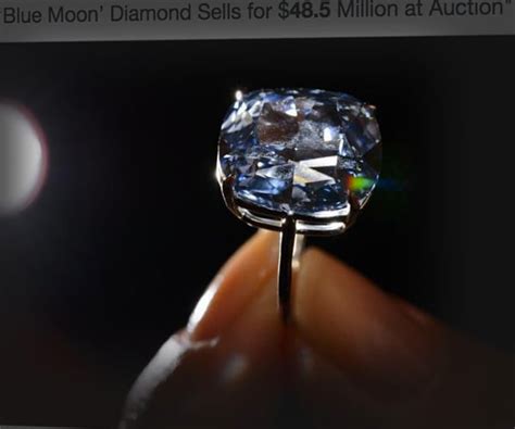 World Auction Record Broken by Blue Moon Diamond, Which Sells for $48 ...