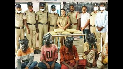 Andhra Pradesh Tirupati Police Seizes 10 Kgs Ganja Arrest Five