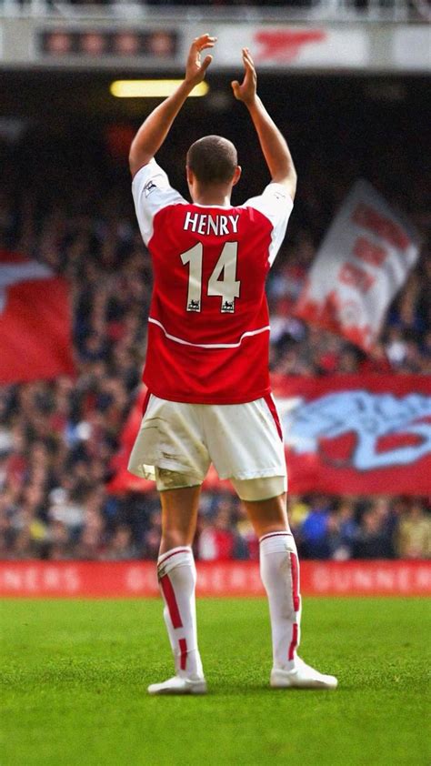 Thierry Henry Of Arsenal With The Fa Cup Trophy And The Premier Artofit