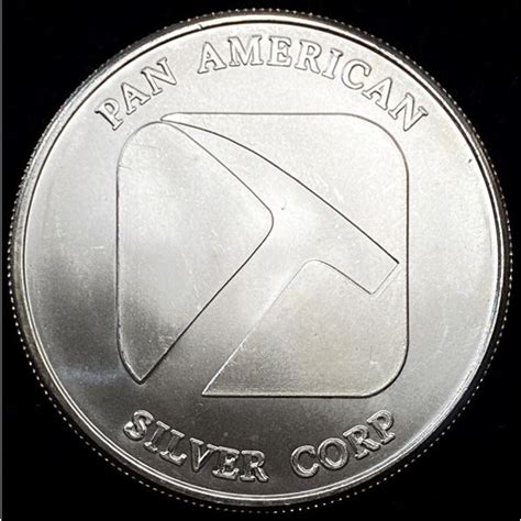 Pan American Silver Corp 1 Ozt 999 Silver Round