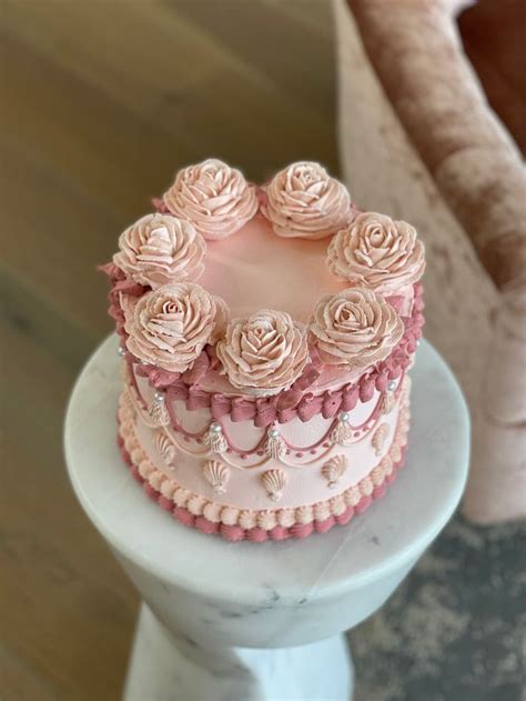 Victorian Rose Cakefake Cake Faux Cakebridgerton Fake Cake Etsy