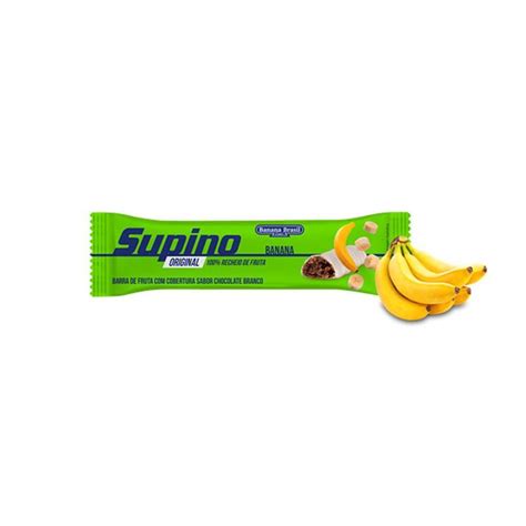 Barra De Fruta Supino Chocolate Branco 24g Banana Brasil Barra