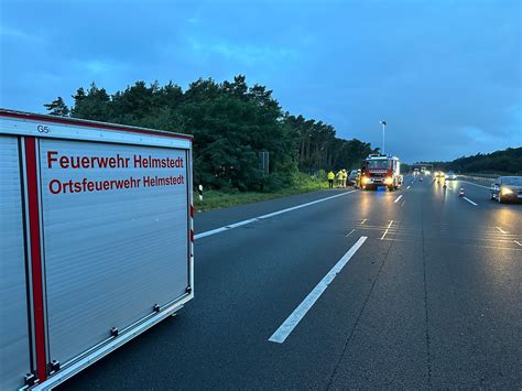 Fw Helmstedt Verkehrsunfall Auf Der Bab Presseportal