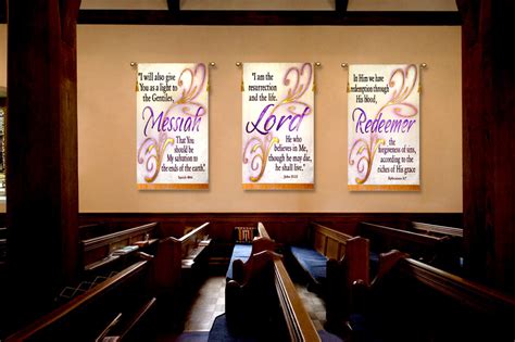 Worship Banners Names Of God Banner For Church Worship