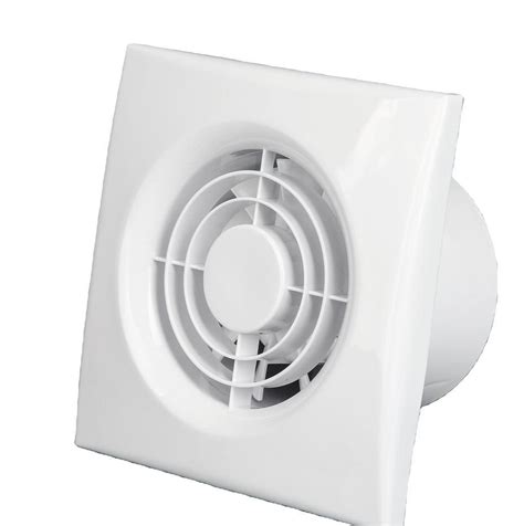 Inches Square Shutter Bathroom Kitchen High Power Low Noise Ceiling